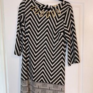 Black and White Casual Dress